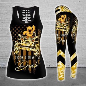 JEEP I DON’T GIVE A DUCK LEGGING AND TANK TOP SET CY63