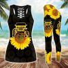 JEEP SUNFLOWER LEGGING AND TANK TOP SET WC174