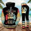 JEEP DOG RETRO LEGGING AND HOODIE SET BG99