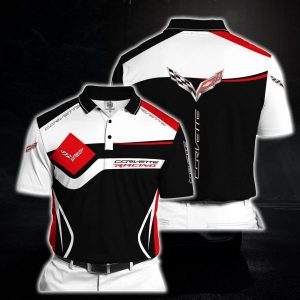 POLO T-SHIRT CORVETTE, CHEVROLET CLOTHING, CORVETTE SHIRT, CORVETTE GIFT, DRIVING SHIRT EK81