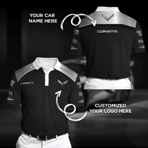 POLO T-SHIRT CORVETTE, CHEVROLET CLOTHING, CORVETTE SHIRT, CORVETTE GIFT, DRIVING SHIRT HR76