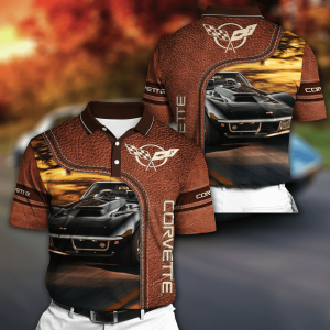 POLO T-SHIRT CORVETTE, CHEVROLET CLOTHING, CORVETTE SHIRT, CORVETTE GIFT, DRIVING SHIRT RH76
