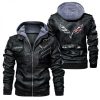 LEATHER JACKET CORVETTE, CHEVROLET CLOTHING, CORVETTE CLOTHING, CORVETTE GIFT, RACING CLOTHING QL65