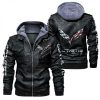 LEATHER JACKET CORVETTE, CHEVROLET CLOTHING, CORVETTE CLOTHING, CORVETTE GIFT, RACING CLOTHING QX72