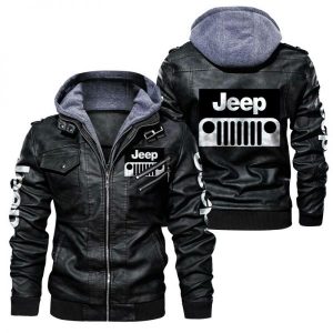 Jeep leather sale jacket