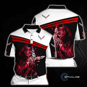 POLO T-SHIRT CORVETTE, CHEVROLET CLOTHING, CORVETTE SHIRT, CORVETTE GIFT, DRIVING SHIRT RH86