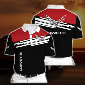 POLO T-SHIRT CORVETTE, CHEVROLET CLOTHING, CORVETTE SHIRT, CORVETTE GIFT, DRIVING SHIRT NY76