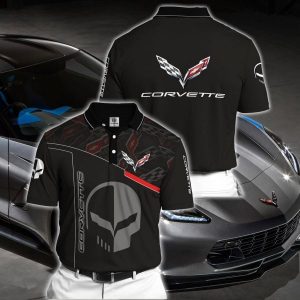POLO T-SHIRT CORVETTE, CHEVROLET CLOTHING, CORVETTE SHIRT, CORVETTE GIFT, DRIVING SHIRT MK84