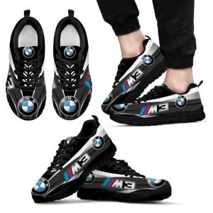 3D PRINTED BMW M3 TTT-HL SNEAKERS VER 1 FOR MEN & WOMEN (BLACK)