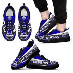 3D PRINTED NISSAN TTT-HL SNEAKERS FOR MEN & WOMEN VER1 (BLUE)