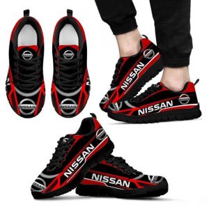 3D PRINTED NISSAN TTT-HA SNEAKERS FOR MEN & WOMEN VER2 (RED)