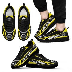 3D PRINTED NISSAN TTT-HA SNEAKERS FOR MEN & WOMEN VER2 (YELLOW)