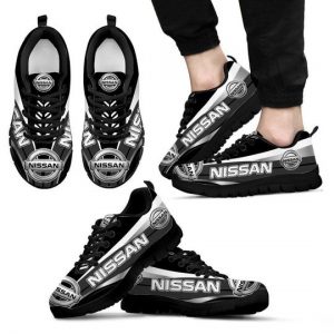 3D PRINTED NISSAN TTT-HL SNEAKERS FOR MEN & WOMEN VER1 (BLACK)