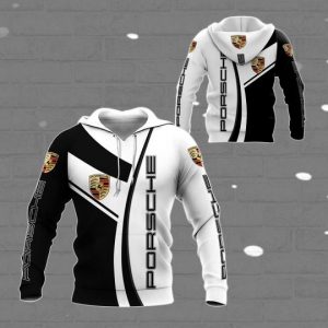 3D ALL OVER PRINTED PORSCHE LPH-HT SHIRTS VER5 (BLACK&WHITE)
