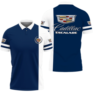 3D PRINTED CADILLAC ESCALADE TNT-VA POLO SHIRT VER 1 (BLUE)