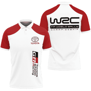 3D PRINTED TOYOTA YARIS TNT-LT POLO SHIRT VER 1 (RED)