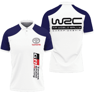 3D PRINTED TOYOTA YARIS TNT-LT POLO SHIRT VER 1 (BLUE)