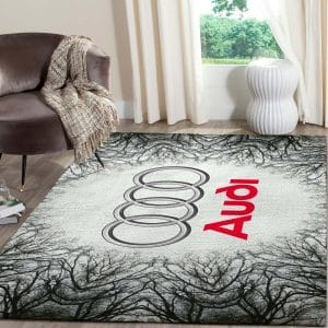 AUDI LOGO SUPERCARS AREA RUGS LIVING ROOM CARPET FN131218 LOCAL BRANDS FLOOR DECOR