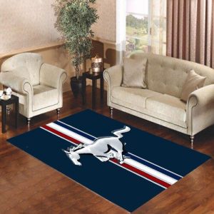 FORD MUSTANG BLUE LIVING ROOM CARPET RUGS AREA RUG FOR LIVING ROOM BEDROOM RUG HOME DECOR