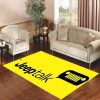 JEEP TALK YELLOW LIVING ROOM CARPET RUGS AREA RUG FOR LIVING ROOM BEDROOM RUG HOME DECOR
