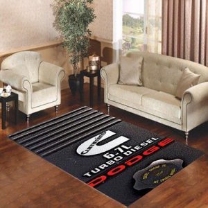 DODGE CUMMINS TURBO DIESEL LIVING ROOM CARPET RUGS AREA RUG FOR LIVING ROOM BEDROOM RUG HOME DECOR
