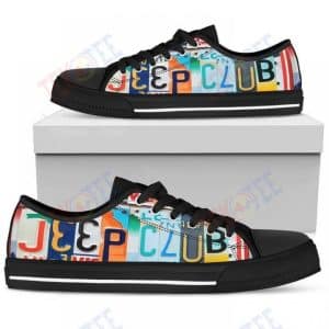 MENS WOMENS JEEP CLUB LOW TOP SHOES CUSTOM PRINT FOOTWEAR CONVERS SNEAKERS TMT171