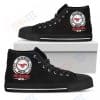 MENS WOMENS I WILL NOT KEEP CALM AMAZING SPORTY SMU MUSTANGS HIGH TOP SHOES TMT688