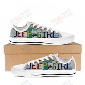 MENS WOMENS JEEP GIRL LOW TOP SHOES CUSTOM PRINT FOOTWEAR CONVERSE SNEAKERS TMT171