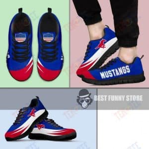 MENS WOMENS SMU MUSTANGS SNEAKERS AWESOME T LOGO SNEAKER RUNNING SHOES FOR MEN WOMEN TDT138