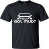 GOT MUD LETTERS PRINT JEEP FASHION COTTON MEN SHORT SLEEVE T SHIRT TOPS TEES