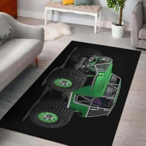 ROCKTOY JEEP GREEN AREA RUG